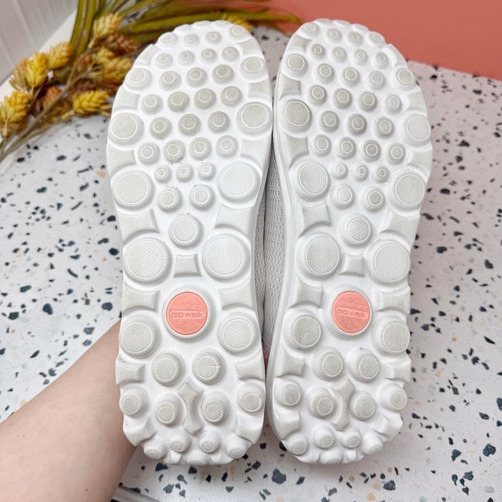 Skechers Go Walk Flex Women’s Slip Ins Cream Comfort Sneakers Sz 10 - Picture 10 of 10